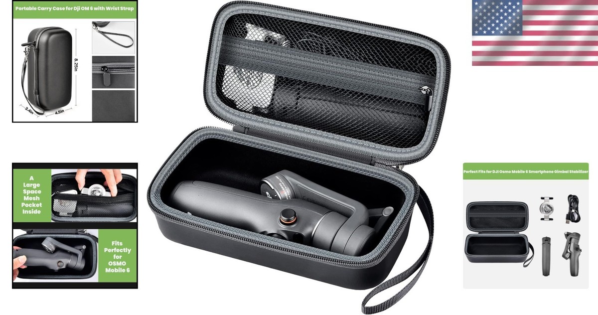 Custom Fit DJI Osmo Mobile 7/7P Case - Lightweight Travel Holder
