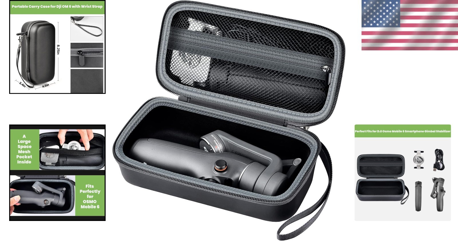 Custom Fit DJI Osmo Mobile 7/7P Case - Lightweight Travel Holder