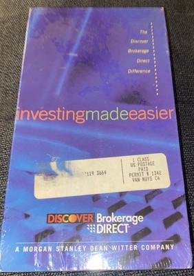 Investing Made Easier The Discover Brokerage Direct Difference VHS BRAND NEW