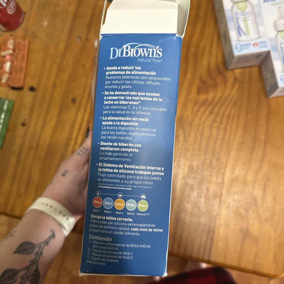 Botellas de polipropileno Dr Browns 4 oz sin BPA (paquete de 3) Foto 4 de 4