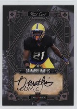 2022 Wild 5 Card Draw Vintage 1/1 Damarri Mathis #5CDV-61 Rookie Auto RC 10k8. rookie card picture