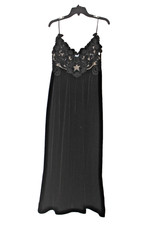 Zimmermann Sensory Embroidered-Lace Velvet Slip Dress Size 3