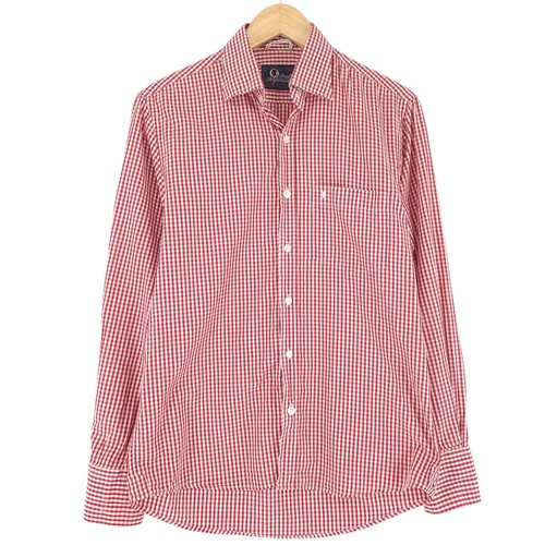 Vintage Peak Performance Uomo Camicia Scozzese Rosso Cotone Jq8 TAGLIA