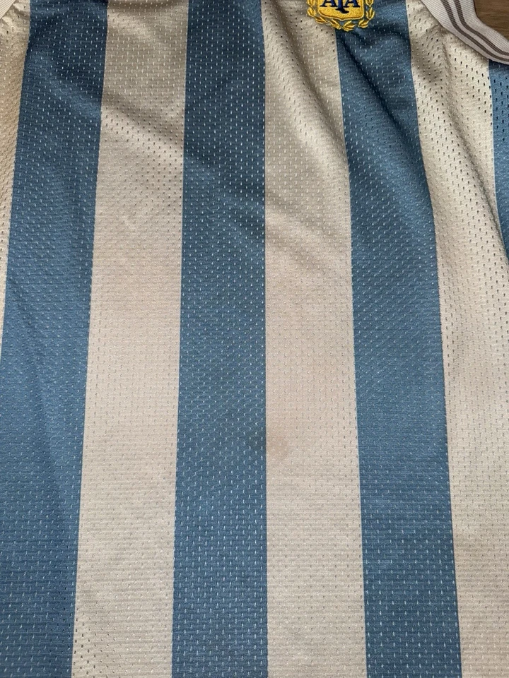 Vestido sin mangas ADIDAS Originals Argentina malla a rayas blanco/azul CE2310 $90 F16 LG Foto 3 de 4