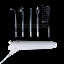 Portable High Frequency Machine & 5 Glass Wand Violet Orange Ray Facial Care SPA