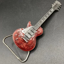 Vintage Electric Guitar 1981 Bergamot Brass Works Pewter Belt Buckle U-96 USA