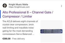 ALTO ACL8 Compressor / Limiter / Gate - RackMount Processor Brand New in Box