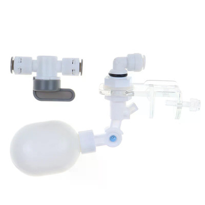 Plastic Float Ball Valve for Compact Installations in Aquariums and Water Tanks