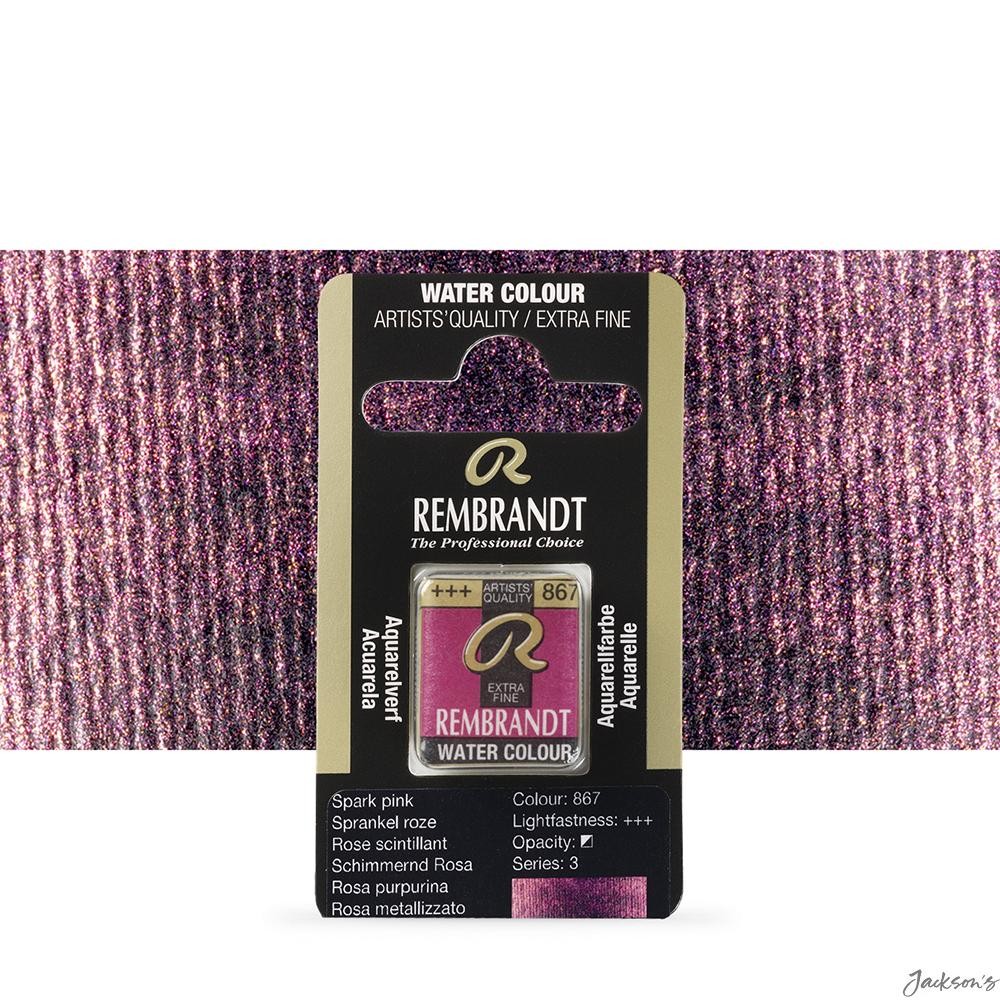 Royal Talens Rembrandt Watercolour Paint Half Pan Spark Pink For Artists