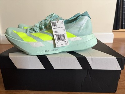 Adidas Adizero Adios Pro 4 11W/10M Running Shoes  Aqua/Lemon/Teal BNIB