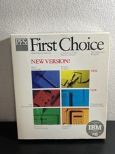PFS First Choice IBM PC DOS 5.25 Floppy Softw...
