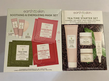 Earth to Skin Tea Time Starter Set Soothing and Energizing Mask Set - NEW