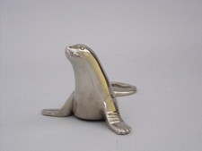 Apribottiglie vintage a forma di foca design leone marino in metallo svita tappi