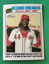 Elly De La Cruz  2026 Topps Heritage Chrome  Record Breaker No. 233 (Reds)