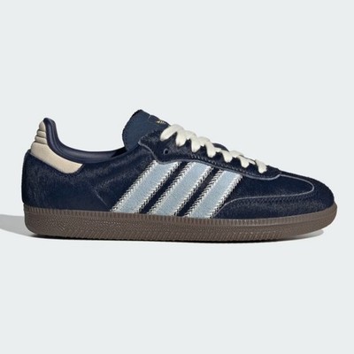New Adidas Women's Samba OG Shoes - Night Indigo/ Clear Sky