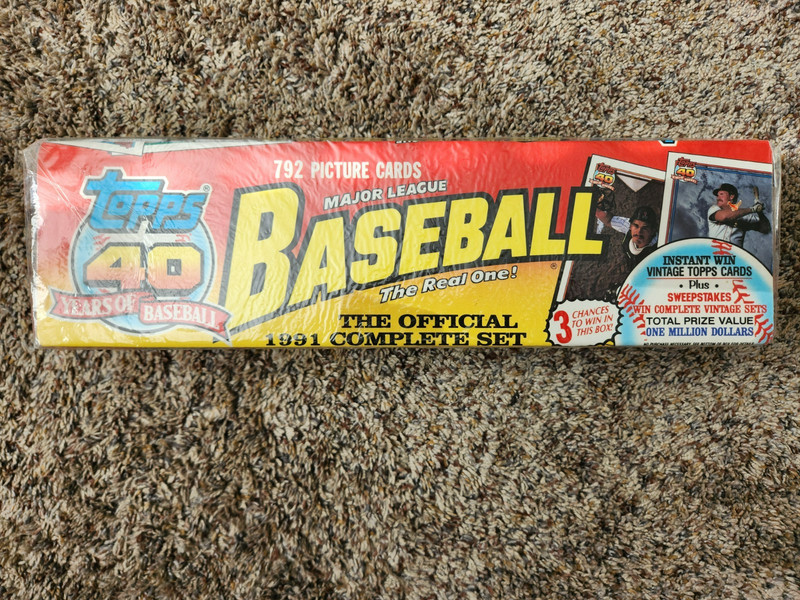 1991 Topps Baseball Complete Set  40 Years of Baseball 792 Cards Factory Sealed