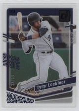 2023 Panini Chronicles Clearly Donruss Blue 37/50 Tyler Locklear #6 g2u