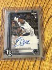 Eric Orze 2025 Topps Chrome Rookie Autograph On-Card #RA-EO Tampa Bay Rays