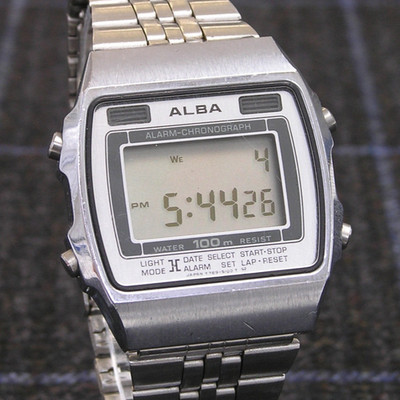 VINTAGE SEIKO ALBA Y789-5100 Herrenuhr von 1983! [Neue Batterie] - Japan Import