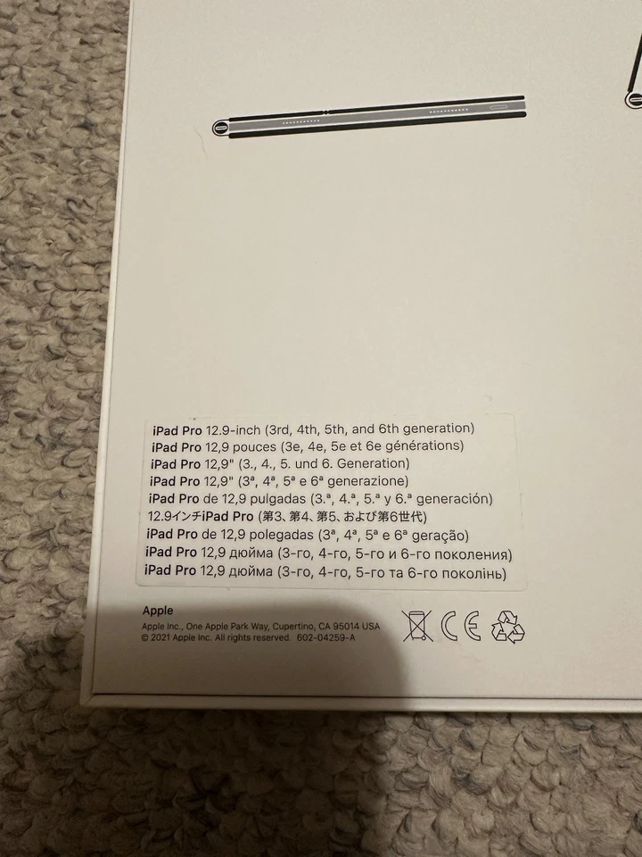 Apple Magic Keyboard for iPad Pro 12.9" Black MJQK3LL/A 3rd 4th 5th 6th Gen - Image 3 of 3