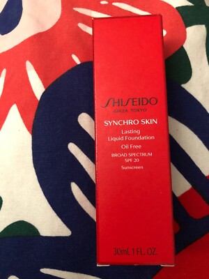 New Shiseido Synchro Skin Lasting-Liquid(Oil Free Foundation SPF20,30m)Neutral 5