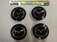 Mazda Black and Chrome Center Cap (set of 4) KD5137190