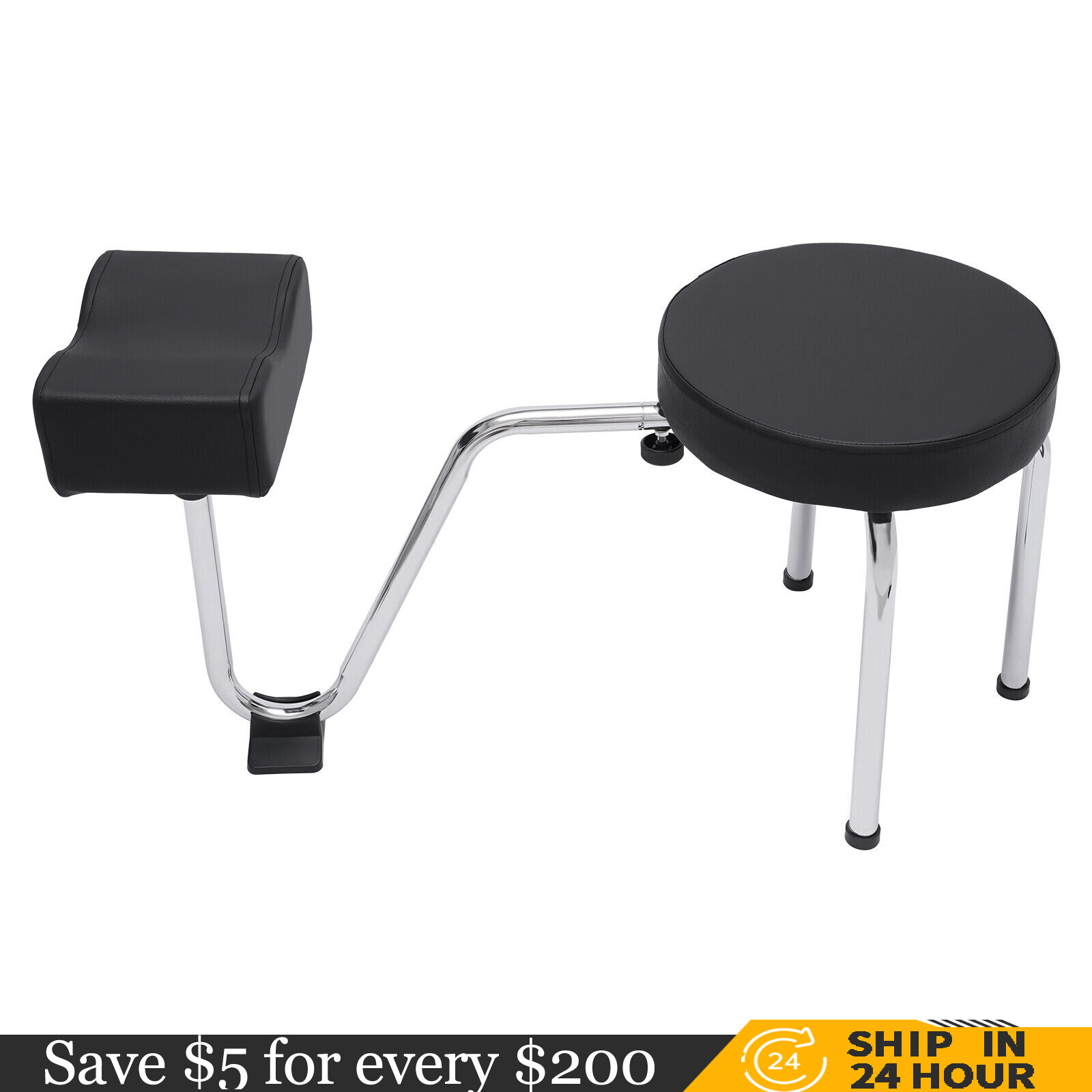 Salon Beauty Pedicure Manicure Chair Freestanding Footrest Nail Stool Tattoo