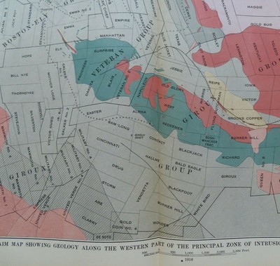 Usgs Gold Maps Nevada Antique Claim Map Of Ely Nevada Usgs Survey Geology Mining Copper Gold |  Ebay