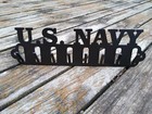 "NAVY" STEEL KEY RACK/ORGINIZER (BLACK 12" WIDE) NEW CNC PLASMA CUT