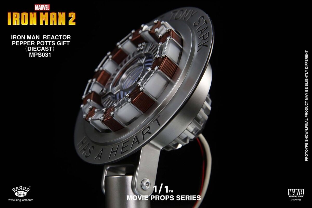 1/1 Iron Man 2 Diecast Arc Reactor Replica King Arts Toys