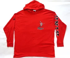 UNLV Vintage Long Sleeve Hooded T Shirt 1980's Las Vegas Rebels College Sports