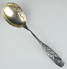 REED & BARTON STERLING SILVER EMPIRE PATTERN SPOON c1892 - GOLDWASH BOWL - 26.6G