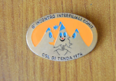 Pins Spilla Ski 8. Treffen Interfiliali Comit Col Di Tenda 1974 Subalpina