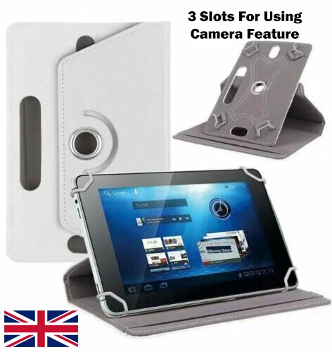 360° Rotating Case For All 8.0 Inch Universal New Tablets Leather Stand Cover - Image 3 of 4