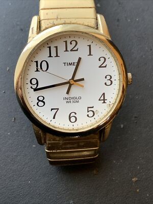 時計 TIMEX INDIGLO GOLD (TW2P76900ZN) Timex T786779J 34mm Gold Stainless Steel Band, Gold