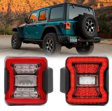 For 2018-2022 Jeep Wrangler Jl Led Tail Lights Rear Brake Turn Signal Lamps