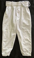 Rawlings Youth Class Fit Elastic Waist Pull-Up Baseball Pants Belt Loops, White