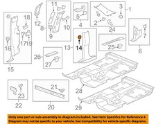 GM OEM 86-19 Acadia Limited Cab Interior Trim-Lock Pillar Trim Retainer 11561654