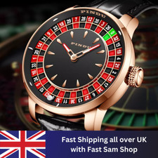 Original PINDU Luxury Men's Automatic Watch Casino Tourbillon Rotating Roulette
