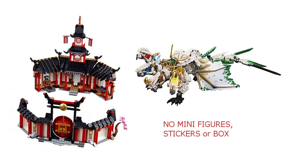 LEGO 70670 & 70679 - Ninjago - Monastery & Ultra Dragon - NO MINI