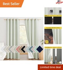 Ultimate Versatile 100 Blackout Drapes - Noise Reducing - 2 Panels, W52 x L84