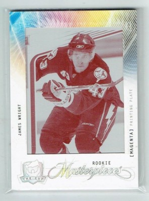 09 10 UD Upper Deck The Cup  James Wright  1/1  Printing Plate  Rookie