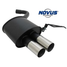 Novus N Sport Auspuff Endschalldämpfer 2x76 rund Edelstahl paßt für BMW E90 E91