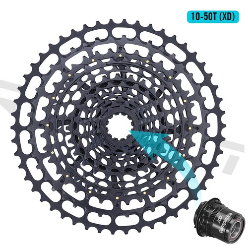 SPEDAO 12-Speed MTB Bike Cassette 10-50T/11-50T XD HG Freewheel Sprocket Steel - Picture 25 of 31
