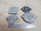 (4) Vintage Auto/Truck Radiator Caps, Non-Pressure, 1930'S-1940'S, (3) Sizes.