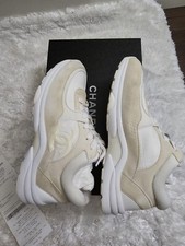 CHANELInterlocking CC Logo Nylon Chunky Sneakers Size 38
