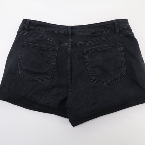 Pantalones Cortos de Jean Time and Tru Negros Denim Curvy Mom Talla 16 - Imagen 6 de 6