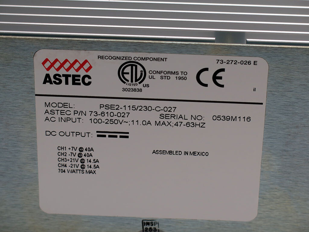 Grass Valley PS400C power supply for Venus router Philips F7-023700-137 ...