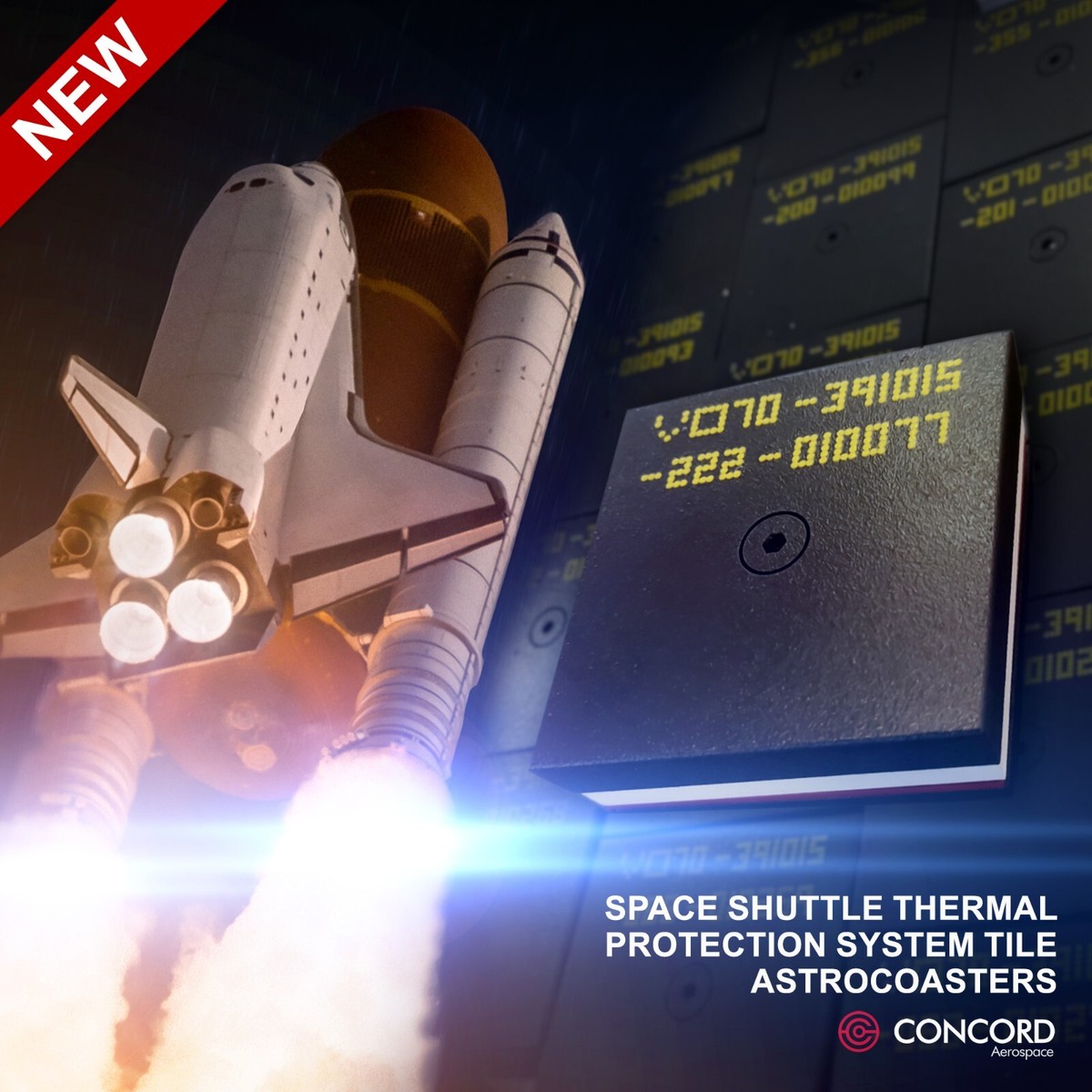 NASA Space Shuttle Tile コレクターズアイテム SPACE SHUTTLE THERMAL PROTECTION SYSTEM TILES REPLICA ASTRO