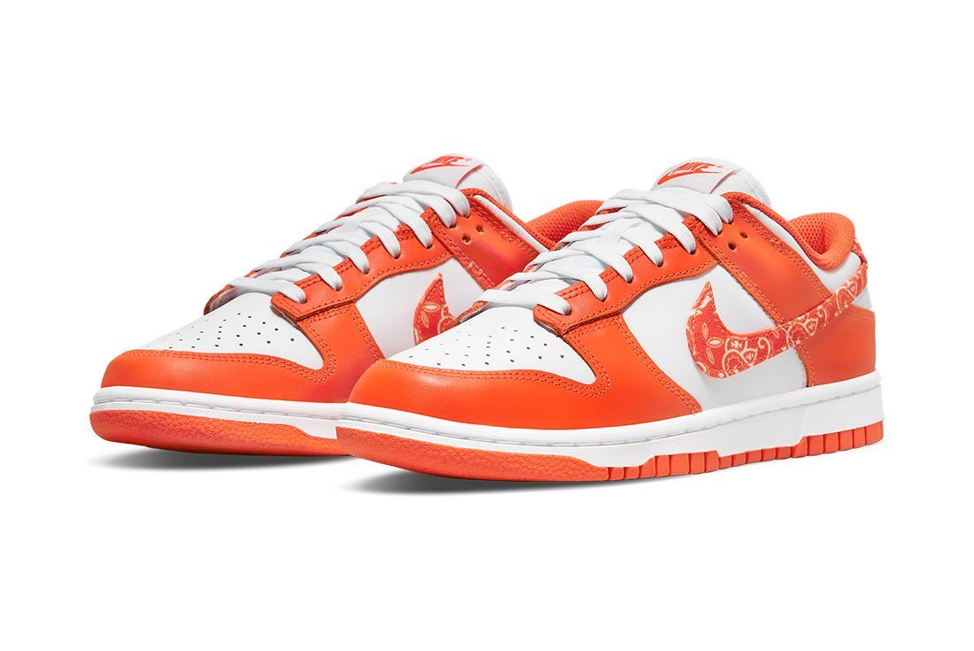 Size 7 - Nike Dunk Low Orange Paisley for sale online | eBay